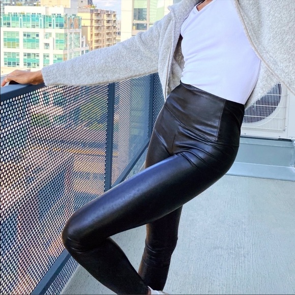 WILFRED FREE Daria ankle  vegan leather black pants size XS - Picture 2 of 12